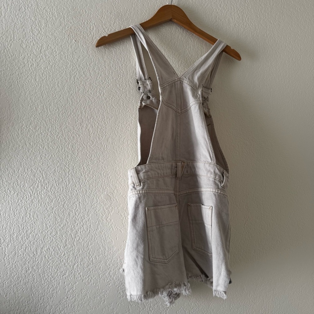 FREE PEOPLE Sunkissed Shortall Denim Jean Overalls Size 2 - Picture 5 of 6